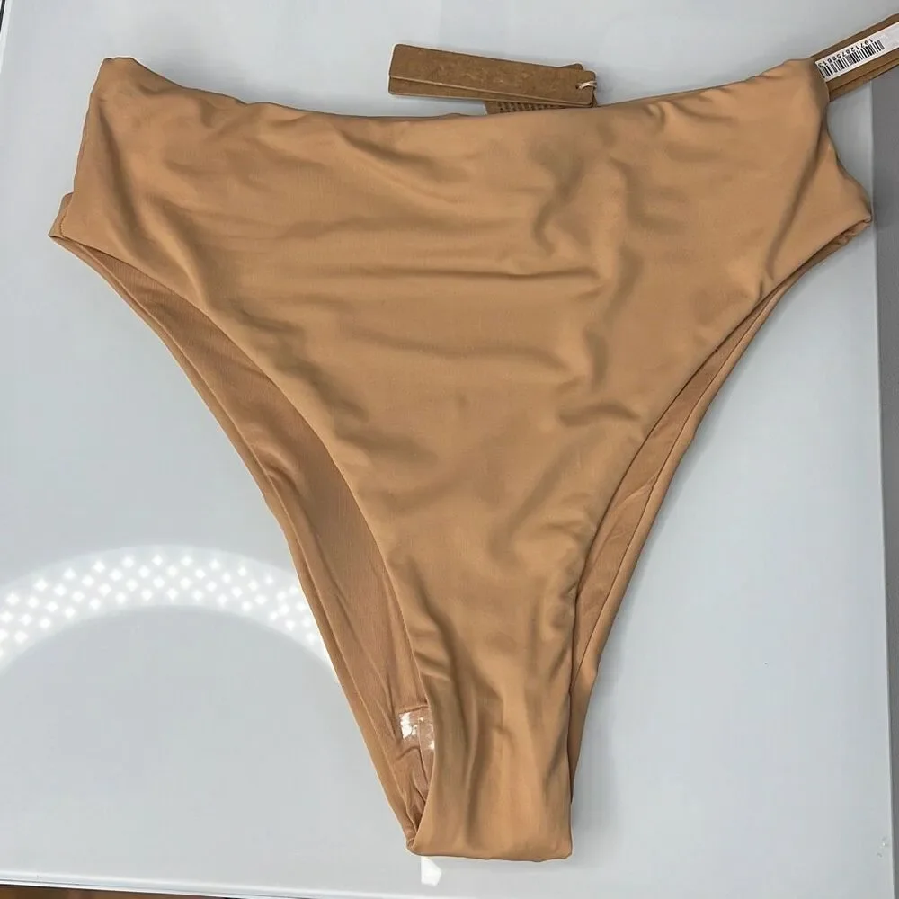 Skims Rhinestones Bandeau High waisted Nude Bikini S